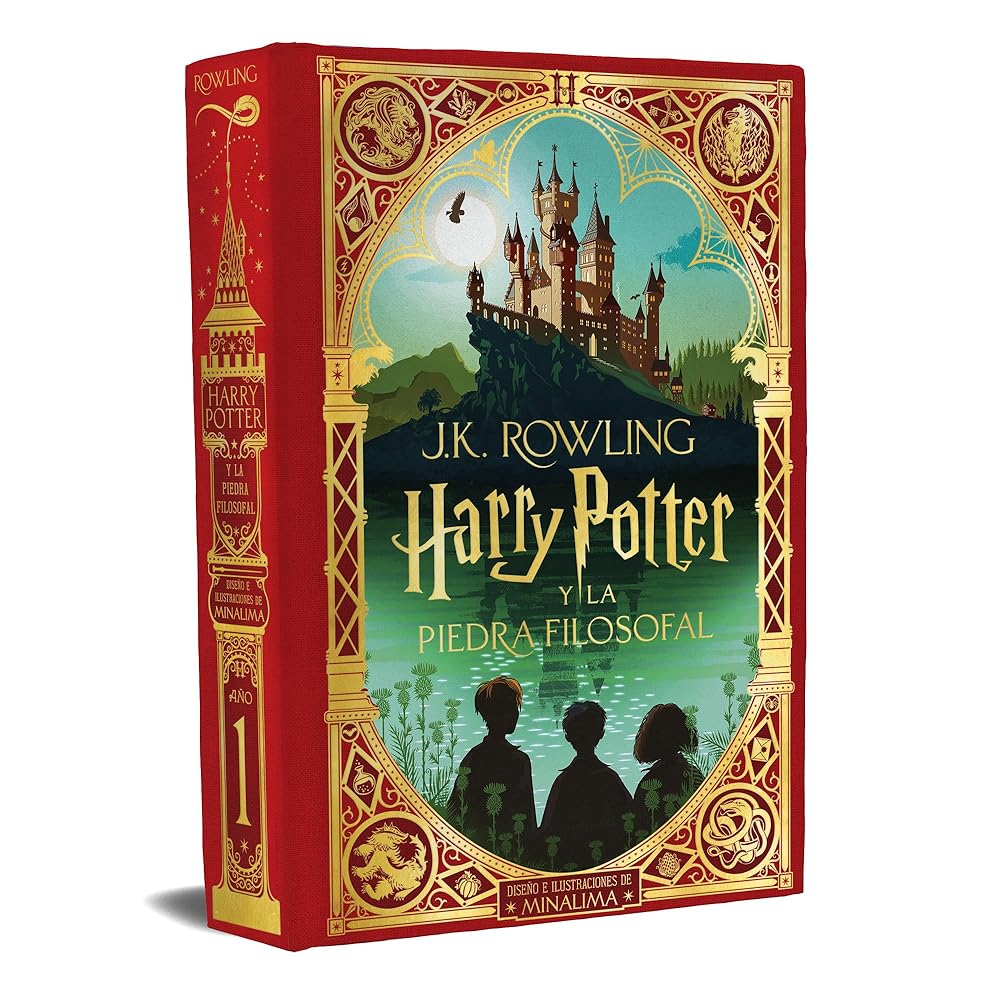 Harry Potter y la piedra filosofal (Harry Potter [edición MinaLima] 1), Español cover image